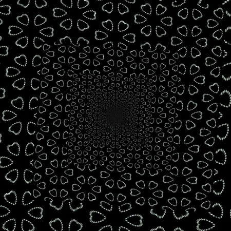 Abstract decorative floral spiral convergent backgroundの写真素材