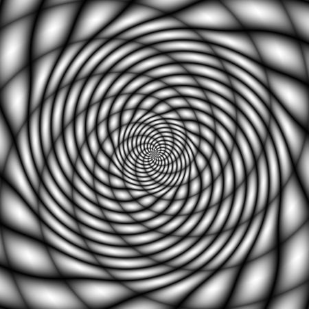 Abstract symmetrical black white tangled backgroundの写真素材