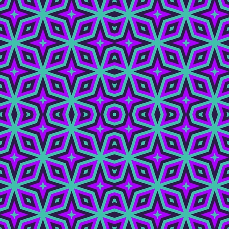 Abstract geometrical decorative blue purple tileable pattern - digitally rendered graphic