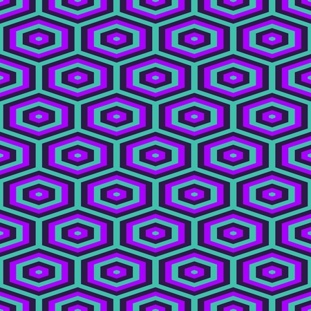 Abstract geometrical decorative blue purple tileable pattern - digitally rendered graphic