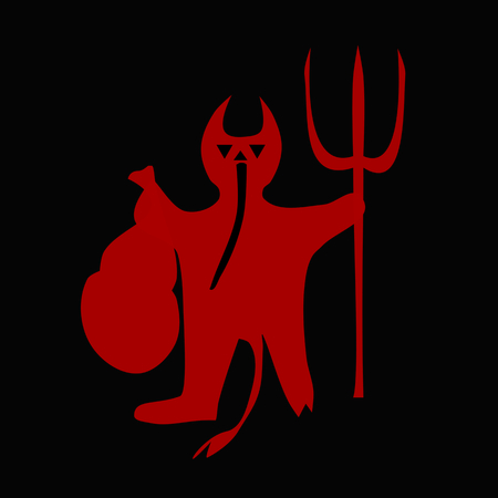 Devil stylized figure - St. Nicholas or Krampus feast theme