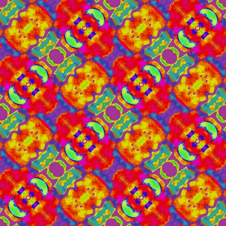 Abstract rainbow colors seamless oblique pattern in op art styleの写真素材