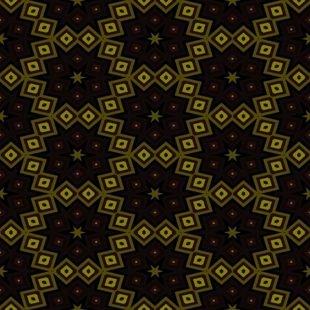 Abstract black ocher seamless kaleidoscopic background