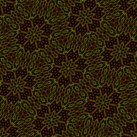 Lacy decorative undulated seamless diagonally dark vintage pattern - computer generated background