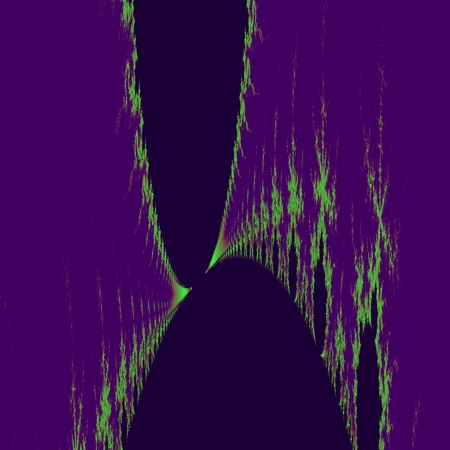 Abstract violet green fractal backgroundの写真素材