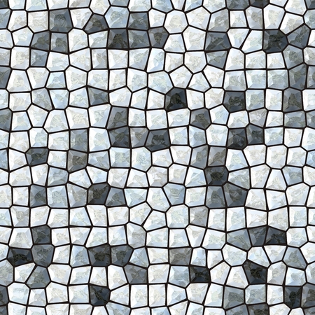 Abstract seamless quartz or limestone mosaic patternの写真素材