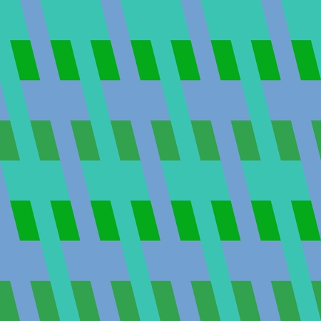 Abstract tiles with op art angular green mauve pattern