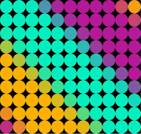 Decorative spotted background in modern op art styleのイラスト素材