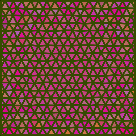 Abstract red ocher green colored triangular low poly pattern