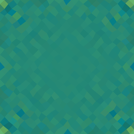 Abstract turquoise green irregular polygonal pattern on square tile - digitally rendered backgroundのイラスト素材