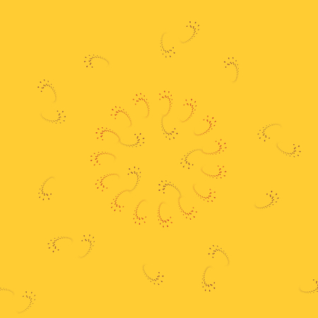 Cashmere floral fractal yellow orange brown background