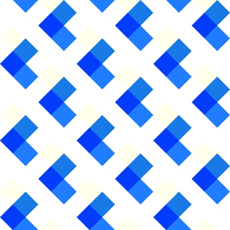 White blue checkered geometric patternの写真素材