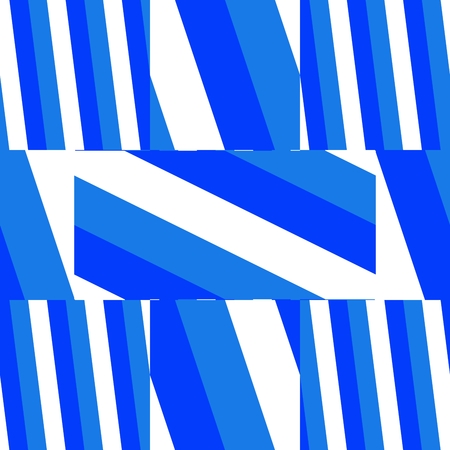 Blue white geometric patternの写真素材