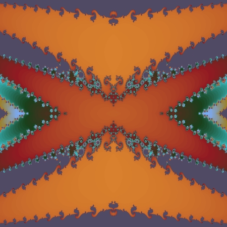 Abstract decorative ornamental swirl tileの写真素材