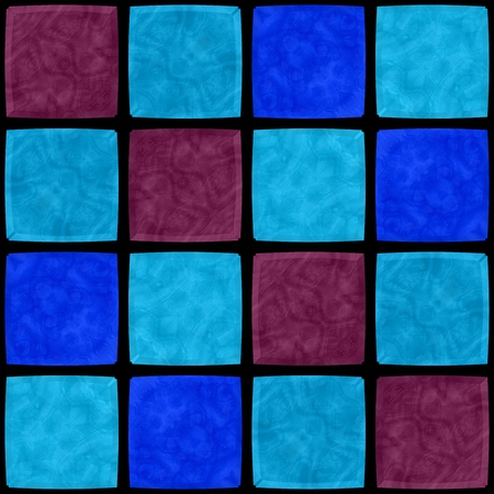 Blue abstract mosaic tileの写真素材