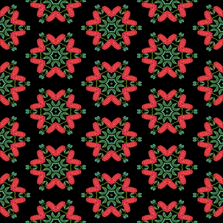 Abstract ornamental floral fractal nobody islamic seamless decorative patternの写真素材