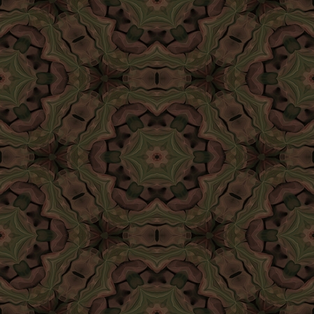 Seamless fractal design - oriental decorative patternの写真素材