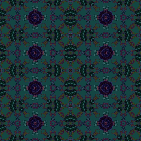 Seamless fractal design - oriental decorative patternの写真素材