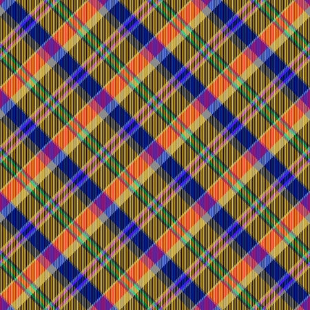 Red yellow blue tartan patternの写真素材