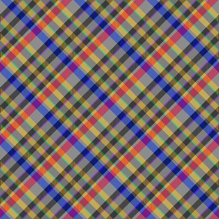 Red yellow blue tartan patternの写真素材