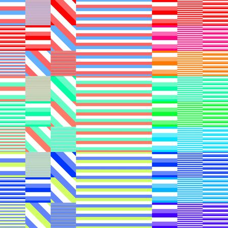 Playful striped colorful beach patternの写真素材