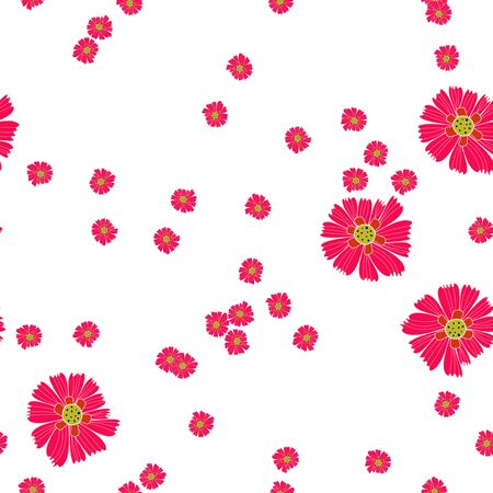 Decorative ornamental seamless floral patternの写真素材