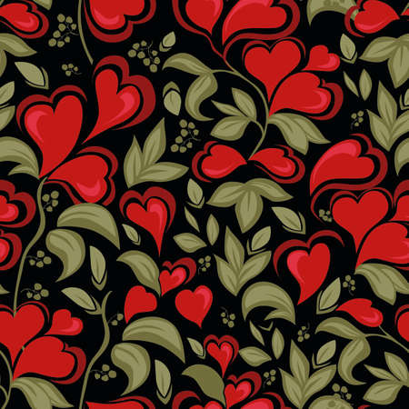 heart leaves vectorのイラスト素材