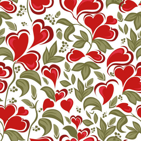 Heart leaves vector.のイラスト素材