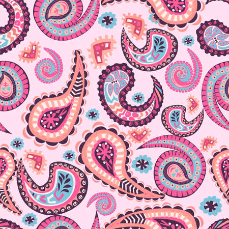 Paisley, seamless.のイラスト素材