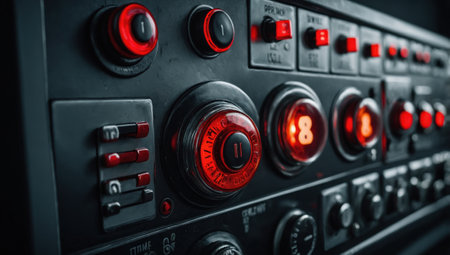 Control console, red buttonの素材