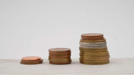 Business, finance, investment, money saving and budget concept.