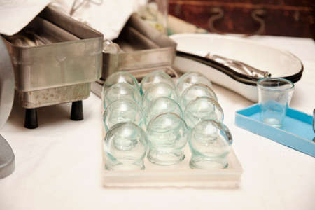 medical banks for diseases in the ancient pharmacy.