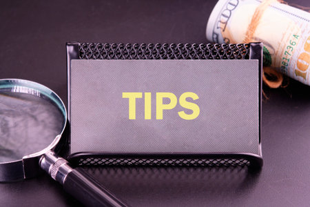 TIPS written on the business card