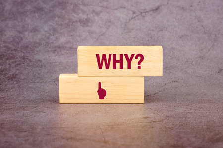 The question written, It is made up of vertical blocks on an abstract backgroundの写真素材