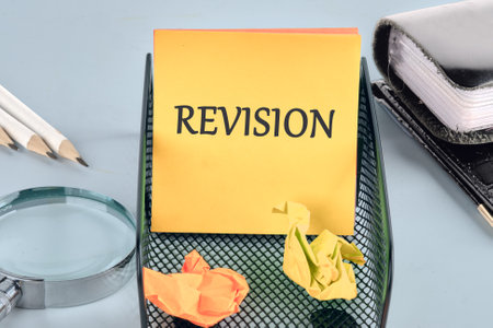 REVISION written on the sticker in the stand