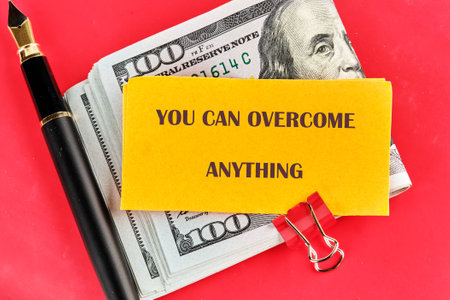 Business concept words YOU CAN OVERCOME ANYTHING