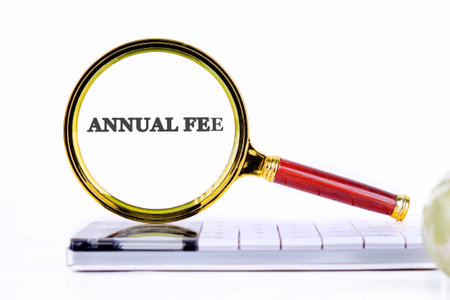 The ANNUAL FEE concept phrase. Membership dues, subscription, group concepts.の写真素材