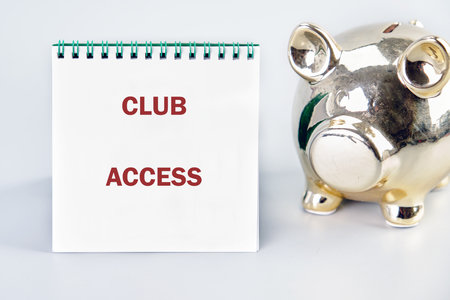 The CLUB ACCESS concept phrase. A place to copy. Special, limited, exclusive, VIP, made to order, Personalization marketing concept.の写真素材