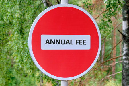 The ANNUAL FEE concept phrase. Membership dues, subscription, group concepts.の写真素材
