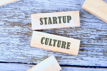 The STARTUP CULTURE concept phrase. Inspiration Motivation Creative Innovation Graphic Concept.の写真素材