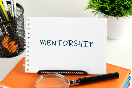 The MENTORSHIP concept phrase. Business concept. A place to copy. Education concept. E-Learning. Successの写真素材
