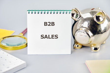 B2B SALES text. Business to Business or Business to Consumer.の写真素材