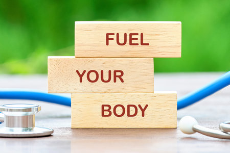 THE CONCEPTUAL PHRASE FEEL YOUR BODY. Diet, Sport, Fitness, Mindfulness, Healthy lifestyle concept.の写真素材