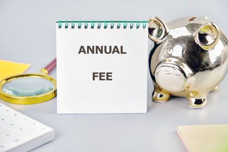 The ANNUAL FEE concept phrase. Membership dues, subscription, group concepts.の写真素材