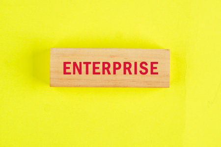 The concept word ENTERPRISE. Success Entrepreneurship Business Startup Technology Internet Network concept.の写真素材