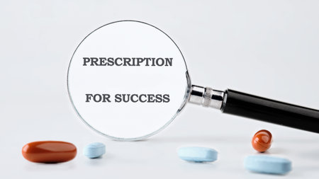 THE CONCEPTUAL PHRASE PRESCRIPTION FOR SUCCESS.の写真素材