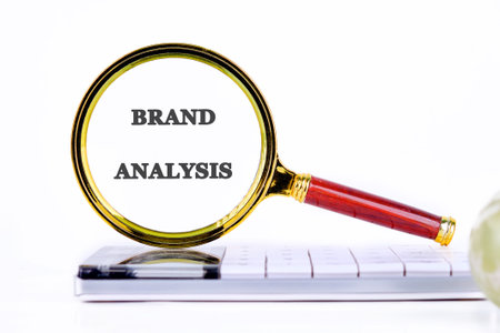 Business concept. The BRAND ANALYSIS concept phrase.の写真素材
