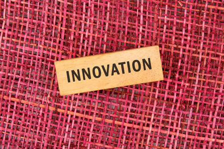 The concept word INNOVATION. Invention Development Design Concept.の写真素材