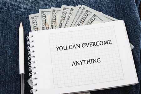 Business concept words YOU CAN OVERCOME ANYTHING