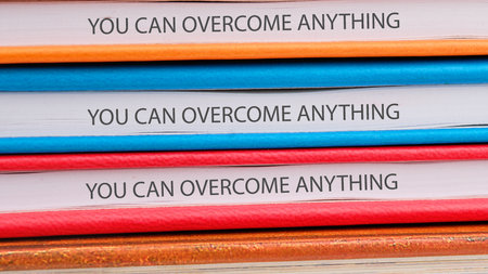Business concept words YOU CAN OVERCOME ANYTHING